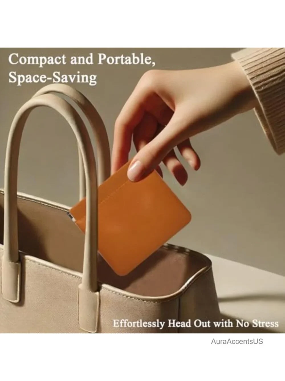 Mini PU Leather Makeup Bag 2-Pack for Purse, Travel Cosmetic Pouch
